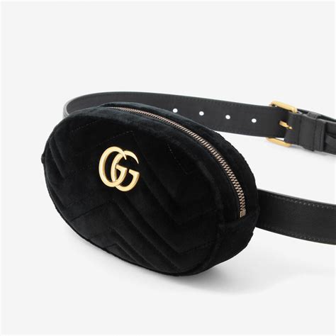 gucci black marmont velvet belt bag|gucci marmont belt size guide.